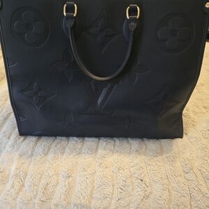 Luxury Navy Monogram Tote